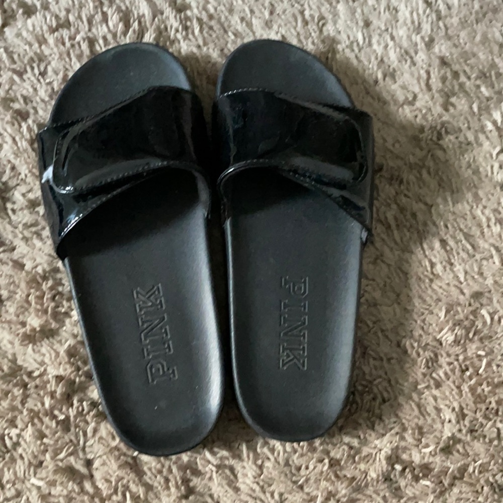 Pink black slides